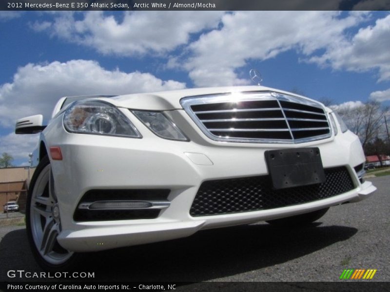 Arctic White / Almond/Mocha 2012 Mercedes-Benz E 350 4Matic Sedan