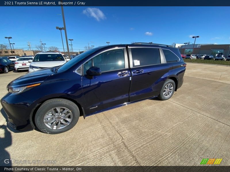 Blueprint / Gray 2021 Toyota Sienna LE Hybrid