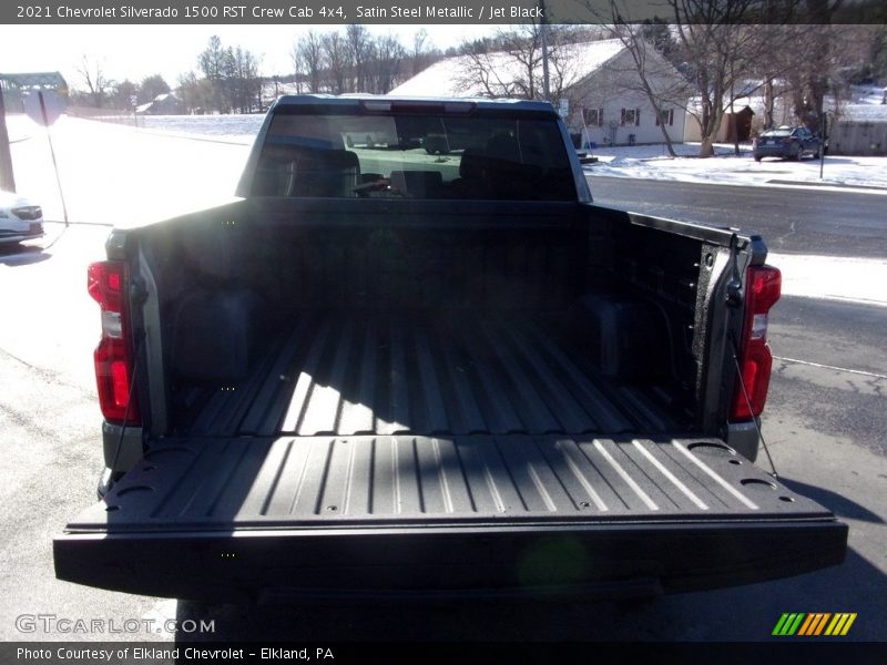 Satin Steel Metallic / Jet Black 2021 Chevrolet Silverado 1500 RST Crew Cab 4x4