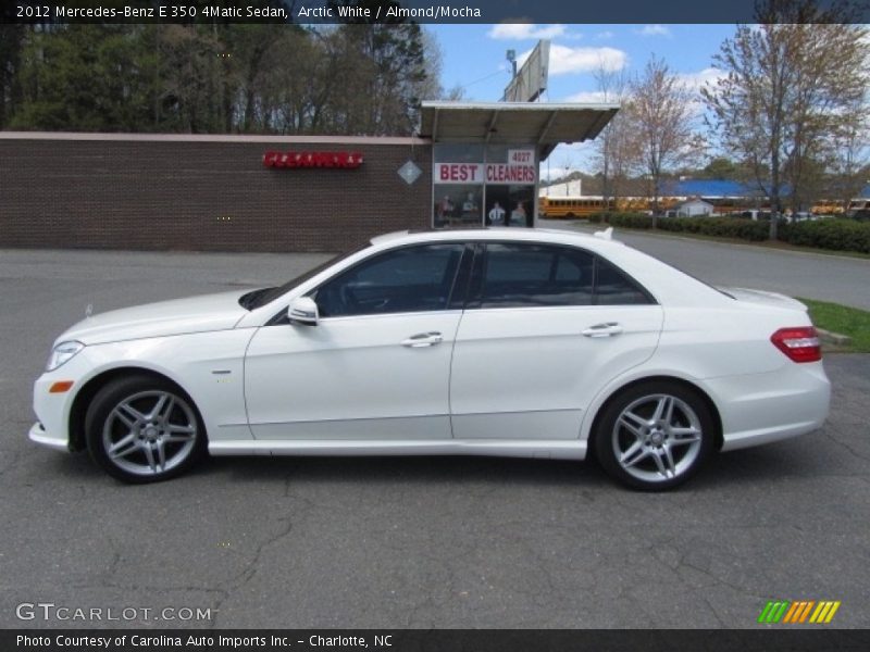 Arctic White / Almond/Mocha 2012 Mercedes-Benz E 350 4Matic Sedan