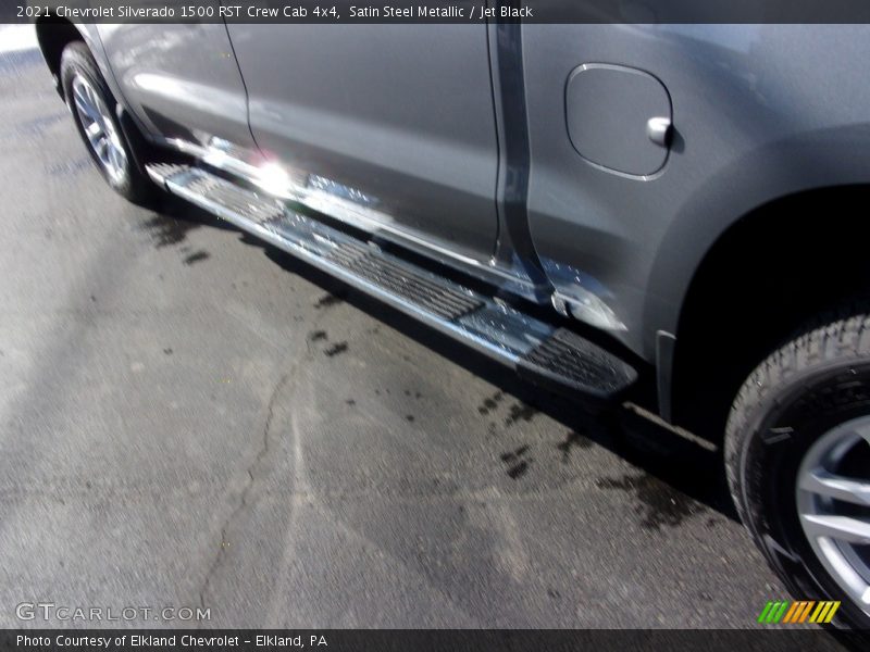 Satin Steel Metallic / Jet Black 2021 Chevrolet Silverado 1500 RST Crew Cab 4x4