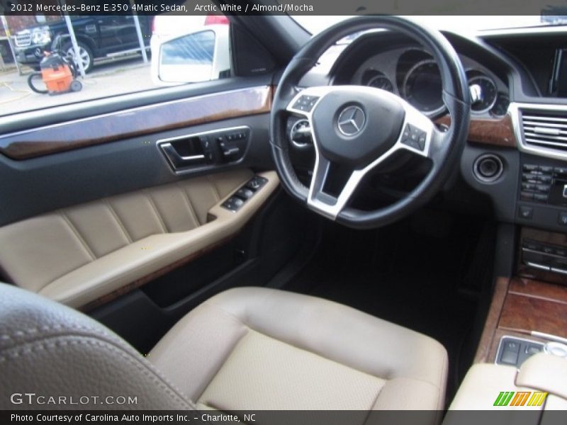 Arctic White / Almond/Mocha 2012 Mercedes-Benz E 350 4Matic Sedan