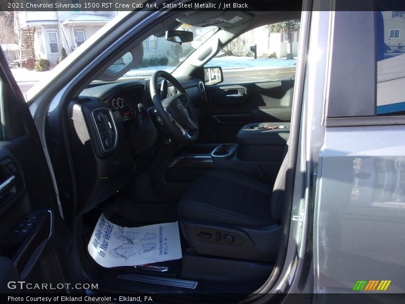 Satin Steel Metallic / Jet Black 2021 Chevrolet Silverado 1500 RST Crew Cab 4x4