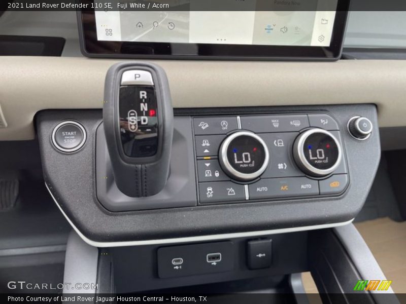 Controls of 2021 Defender 110 SE