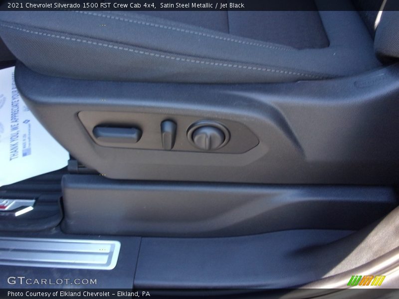 Satin Steel Metallic / Jet Black 2021 Chevrolet Silverado 1500 RST Crew Cab 4x4