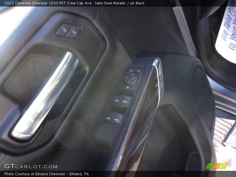 Satin Steel Metallic / Jet Black 2021 Chevrolet Silverado 1500 RST Crew Cab 4x4