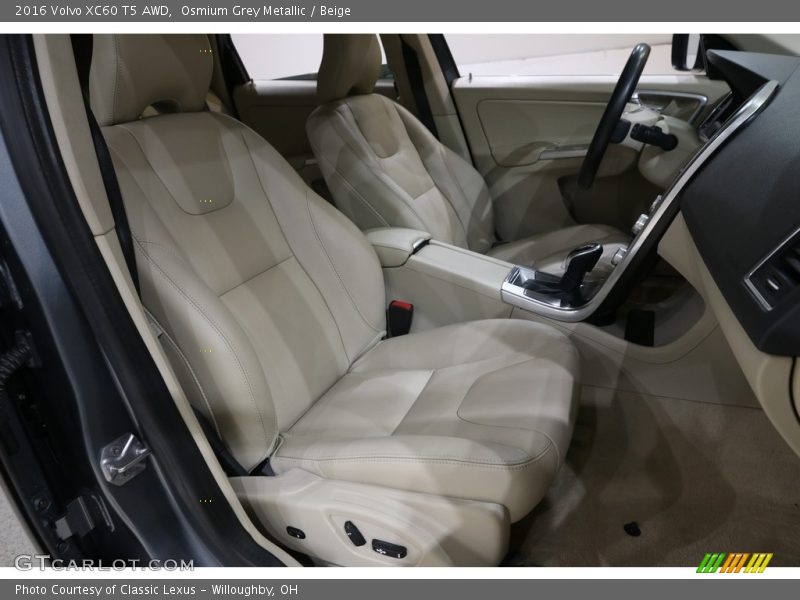 Front Seat of 2016 XC60 T5 AWD