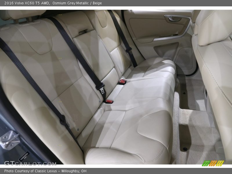 Rear Seat of 2016 XC60 T5 AWD
