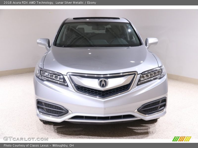 Lunar Silver Metallic / Ebony 2018 Acura RDX AWD Technology