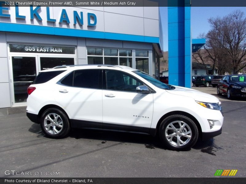 Summit White / Medium Ash Gray 2021 Chevrolet Equinox Premier AWD