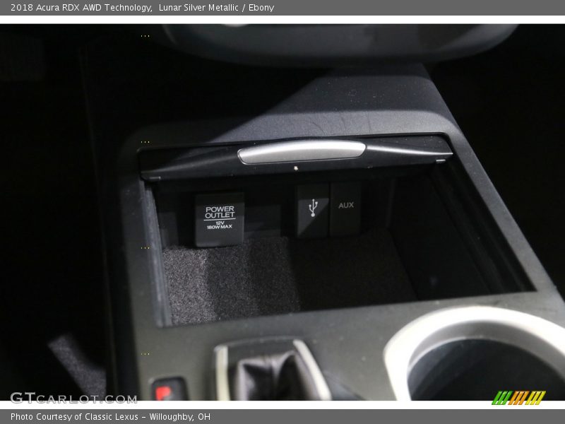 Lunar Silver Metallic / Ebony 2018 Acura RDX AWD Technology