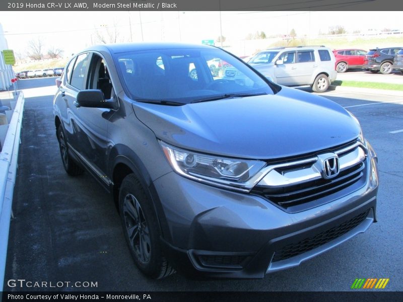 Modern Steel Metallic / Black 2019 Honda CR-V LX AWD