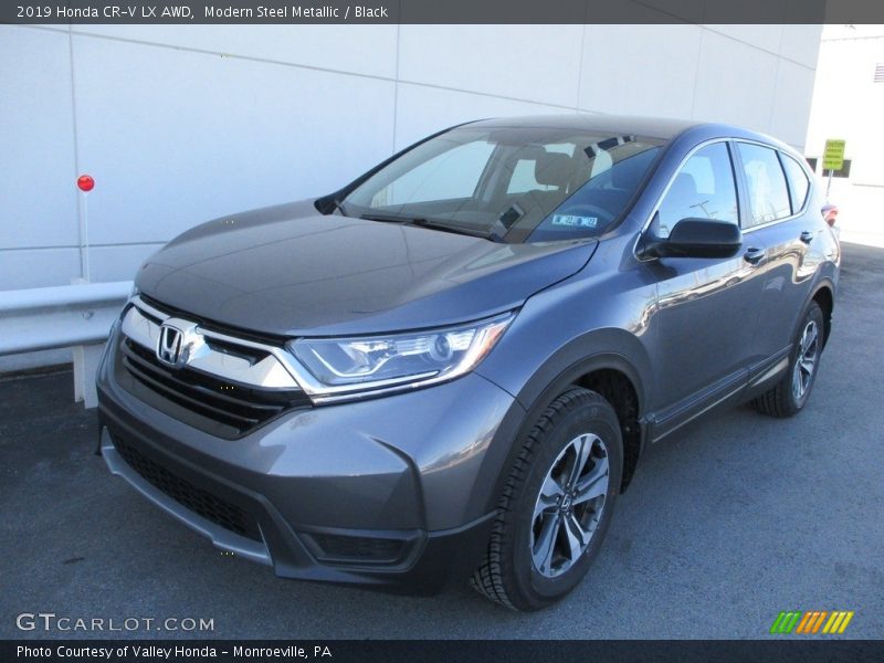 Modern Steel Metallic / Black 2019 Honda CR-V LX AWD
