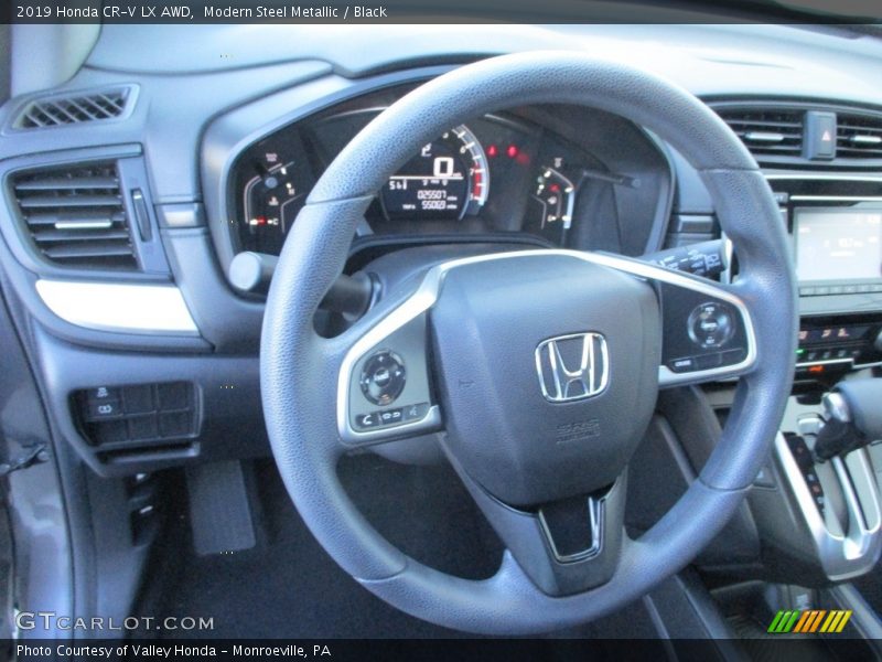 Modern Steel Metallic / Black 2019 Honda CR-V LX AWD