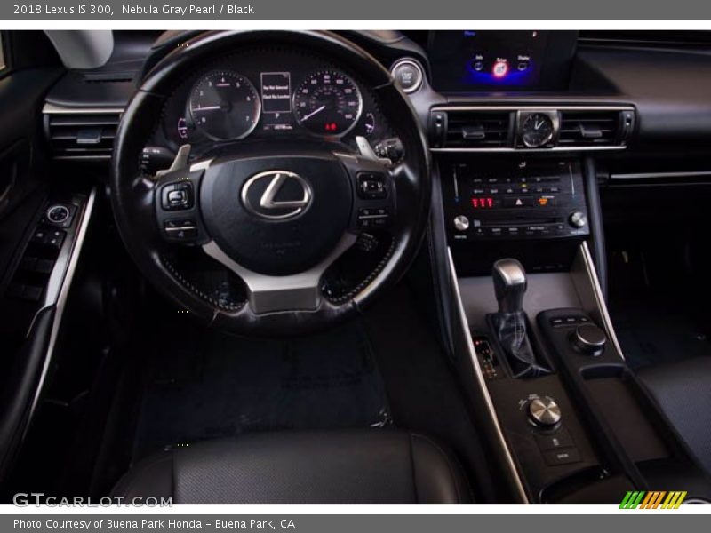 Nebula Gray Pearl / Black 2018 Lexus IS 300