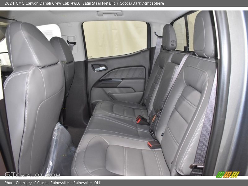 Satin Steel Metallic / Cocoa/Dark Atmosphere 2021 GMC Canyon Denali Crew Cab 4WD