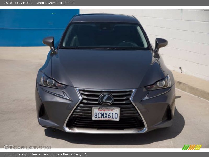 Nebula Gray Pearl / Black 2018 Lexus IS 300