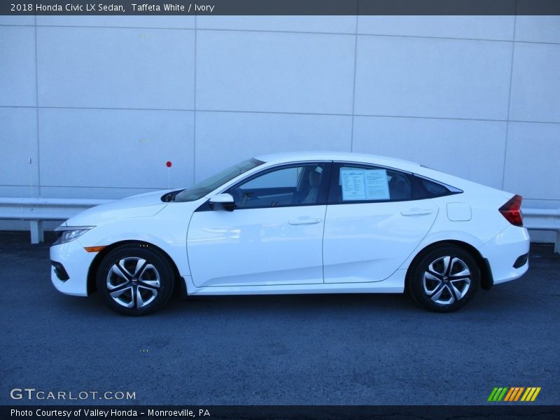 Taffeta White / Ivory 2018 Honda Civic LX Sedan