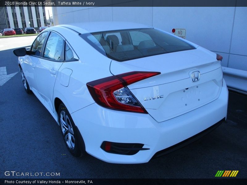 Taffeta White / Ivory 2018 Honda Civic LX Sedan