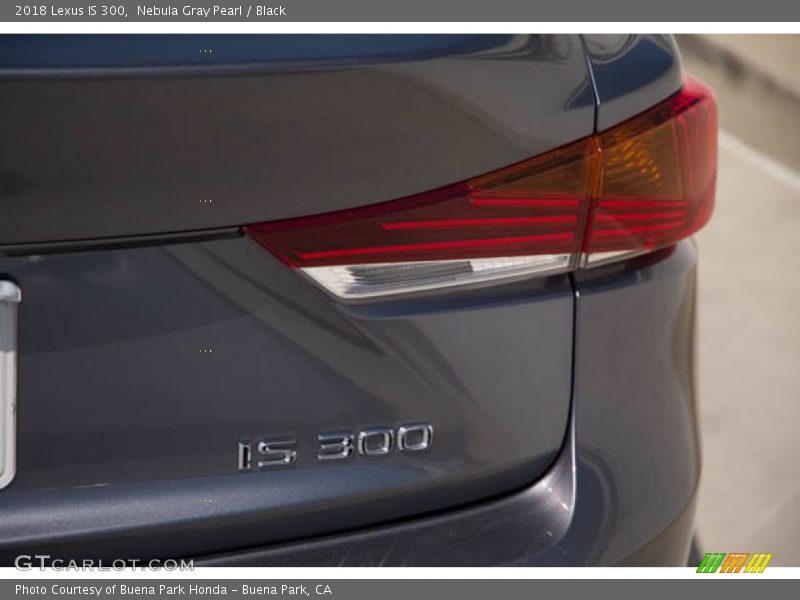 Nebula Gray Pearl / Black 2018 Lexus IS 300
