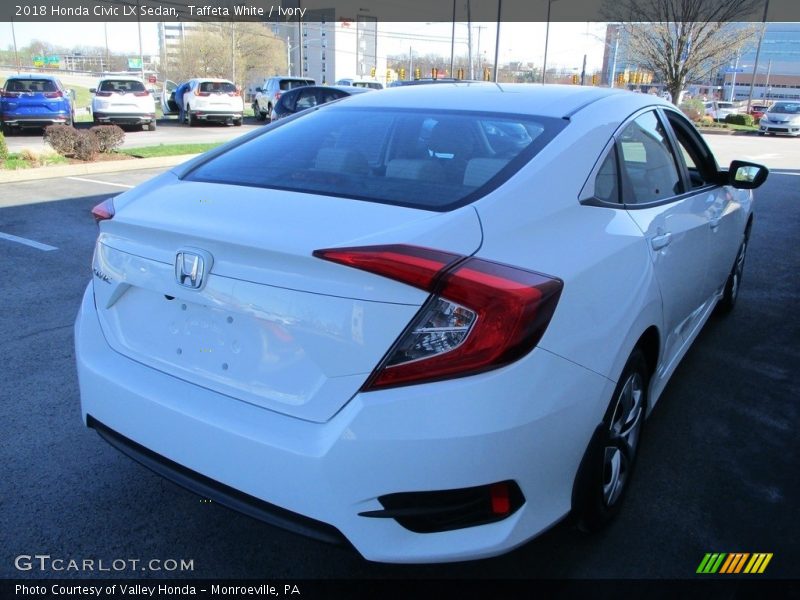 Taffeta White / Ivory 2018 Honda Civic LX Sedan