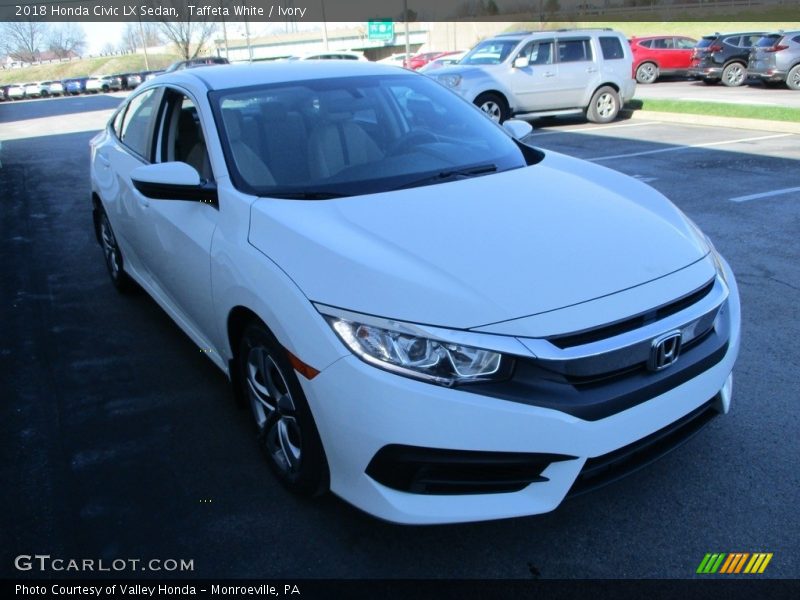 Taffeta White / Ivory 2018 Honda Civic LX Sedan