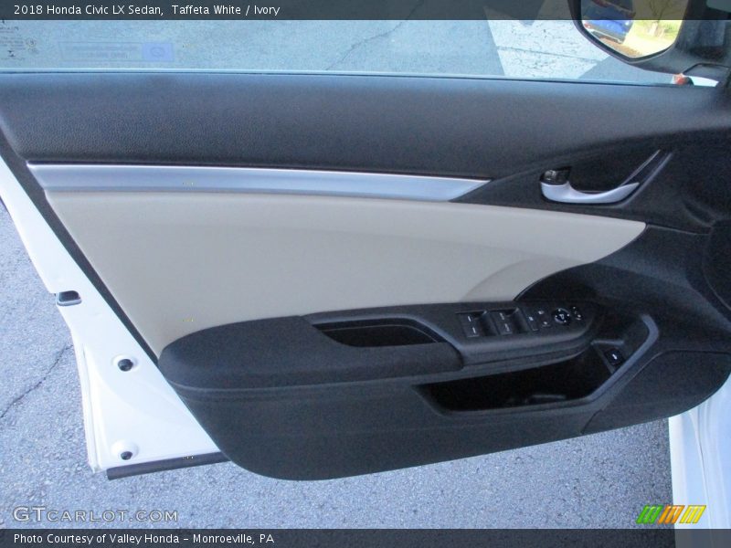 Taffeta White / Ivory 2018 Honda Civic LX Sedan