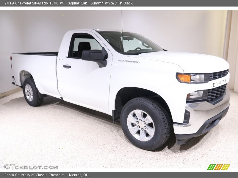 Summit White / Jet Black 2019 Chevrolet Silverado 1500 WT Regular Cab