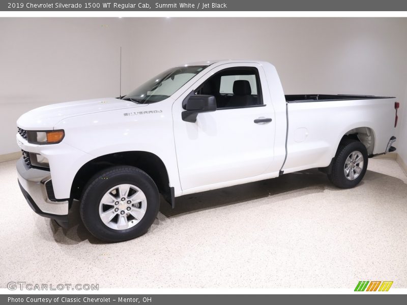 Summit White / Jet Black 2019 Chevrolet Silverado 1500 WT Regular Cab