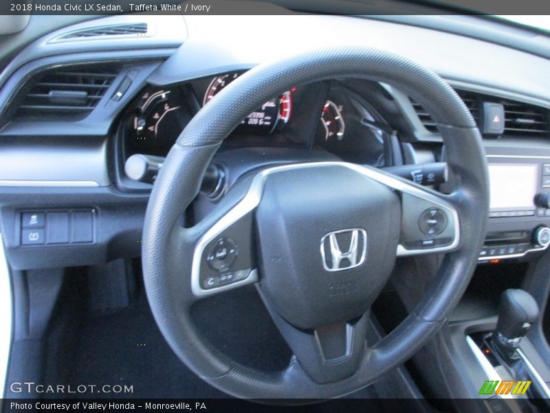 Taffeta White / Ivory 2018 Honda Civic LX Sedan