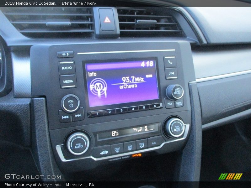 Taffeta White / Ivory 2018 Honda Civic LX Sedan
