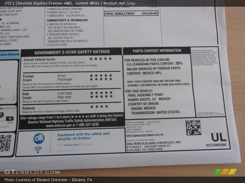 Summit White / Medium Ash Gray 2021 Chevrolet Equinox Premier AWD
