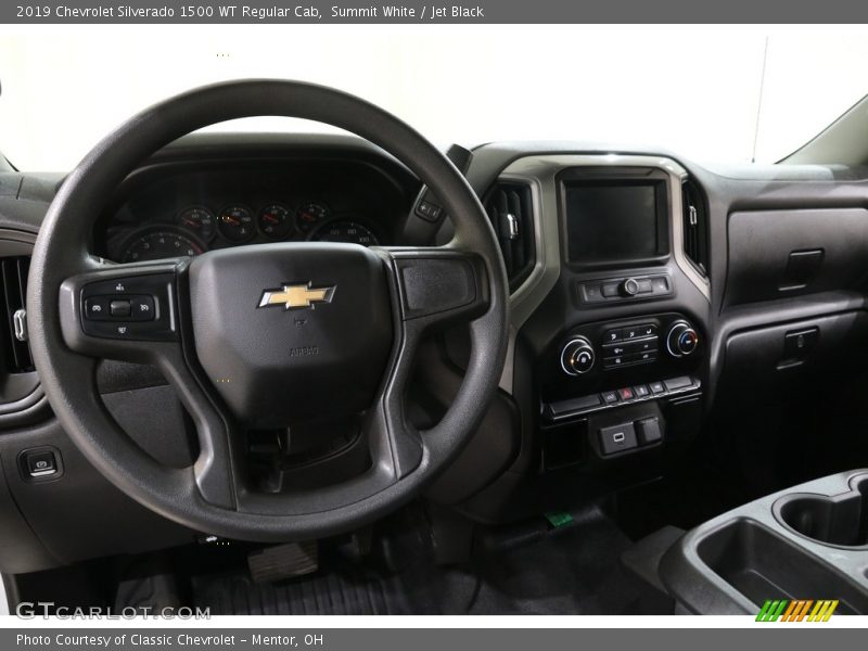 Summit White / Jet Black 2019 Chevrolet Silverado 1500 WT Regular Cab