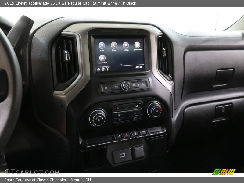 Summit White / Jet Black 2019 Chevrolet Silverado 1500 WT Regular Cab