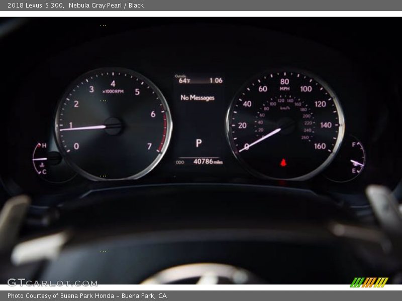Nebula Gray Pearl / Black 2018 Lexus IS 300
