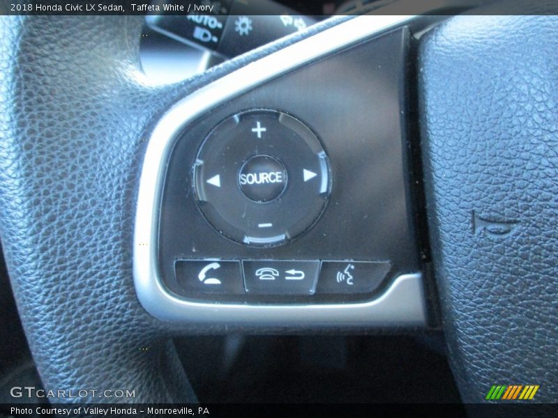 Taffeta White / Ivory 2018 Honda Civic LX Sedan