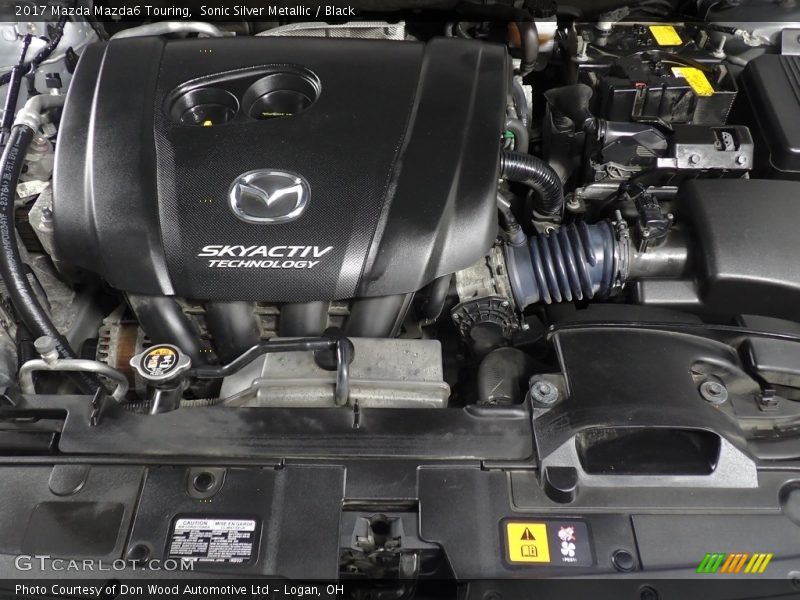 Sonic Silver Metallic / Black 2017 Mazda Mazda6 Touring