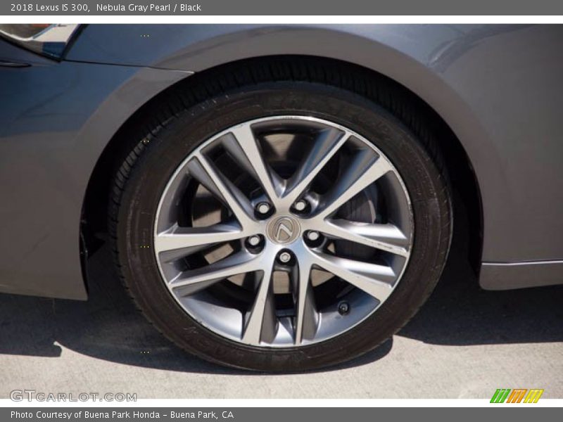 Nebula Gray Pearl / Black 2018 Lexus IS 300