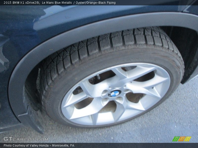 Le Mans Blue Metallic / Oyster/Orange-Black Piping 2015 BMW X1 xDrive28i