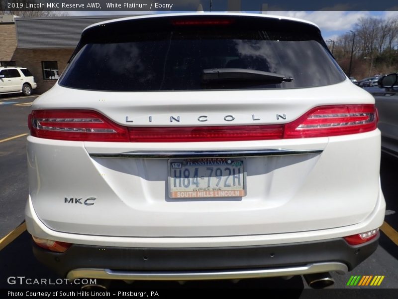 White Platinum / Ebony 2019 Lincoln MKC Reserve AWD