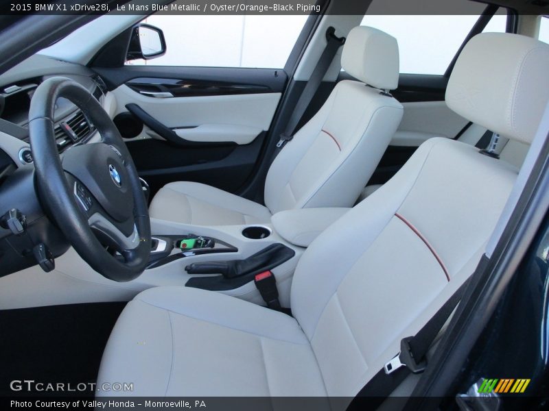 Le Mans Blue Metallic / Oyster/Orange-Black Piping 2015 BMW X1 xDrive28i