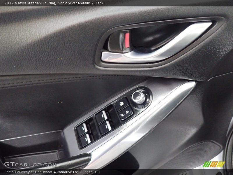 Sonic Silver Metallic / Black 2017 Mazda Mazda6 Touring