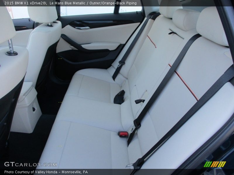 Le Mans Blue Metallic / Oyster/Orange-Black Piping 2015 BMW X1 xDrive28i