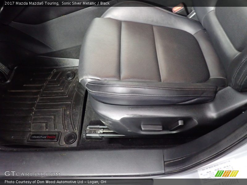 Sonic Silver Metallic / Black 2017 Mazda Mazda6 Touring