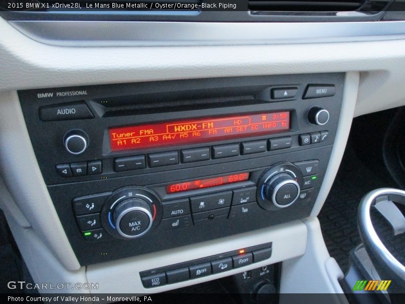 Le Mans Blue Metallic / Oyster/Orange-Black Piping 2015 BMW X1 xDrive28i
