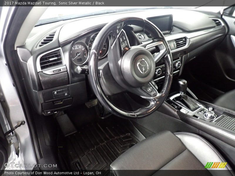 Sonic Silver Metallic / Black 2017 Mazda Mazda6 Touring