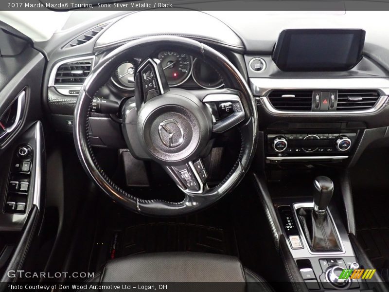 Sonic Silver Metallic / Black 2017 Mazda Mazda6 Touring