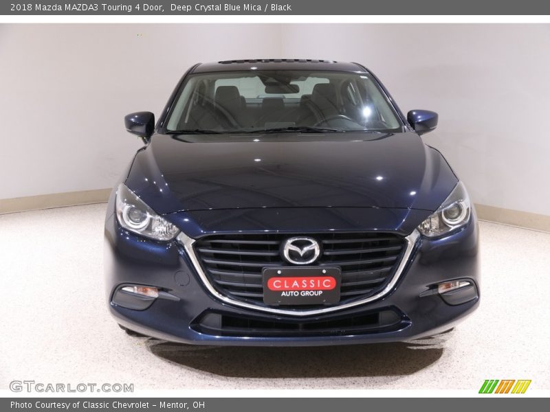 Deep Crystal Blue Mica / Black 2018 Mazda MAZDA3 Touring 4 Door