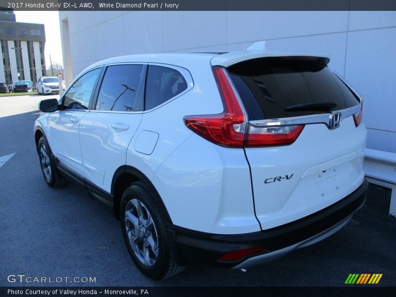White Diamond Pearl / Ivory 2017 Honda CR-V EX-L AWD