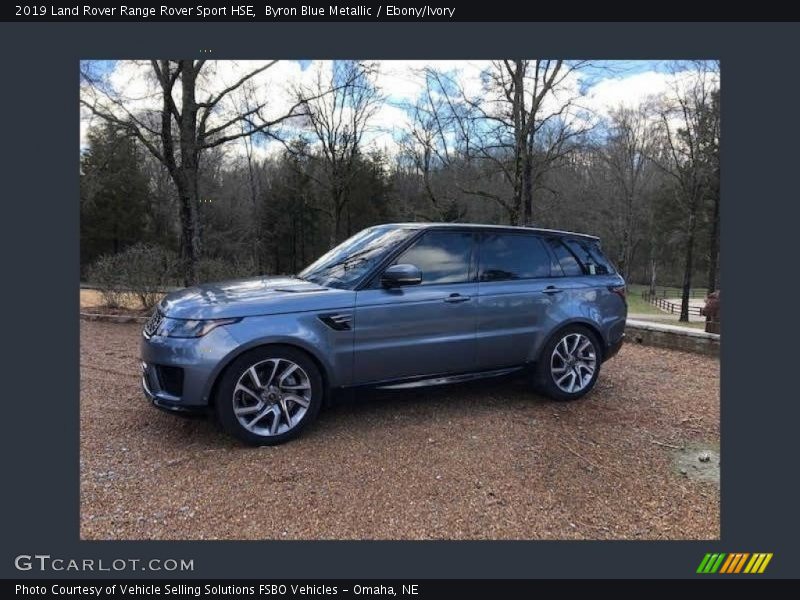 Byron Blue Metallic / Ebony/Ivory 2019 Land Rover Range Rover Sport HSE